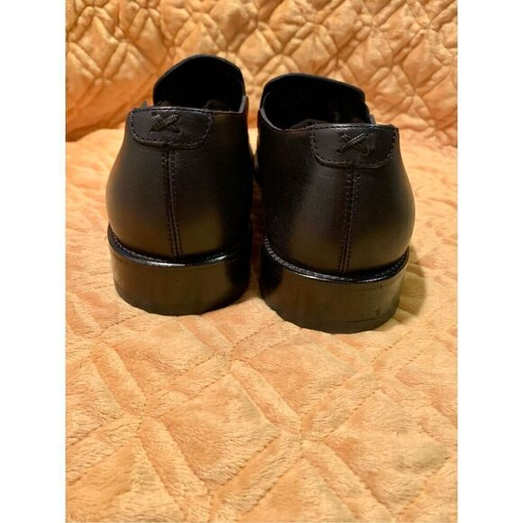 Cole Haan Black Leather Slip on Square Toe Loafer Shoes mens 10 D worn 1X main image 6